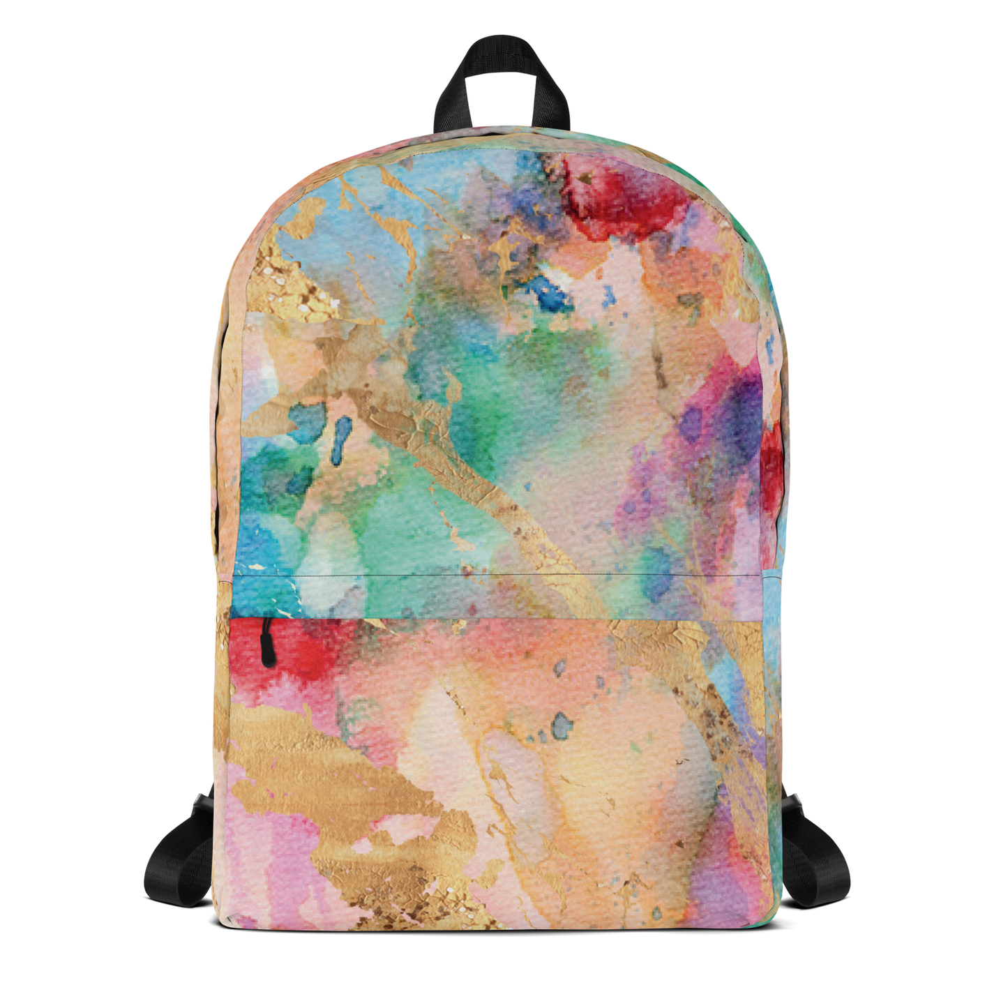 Watercolor & Gold Foil Backpack